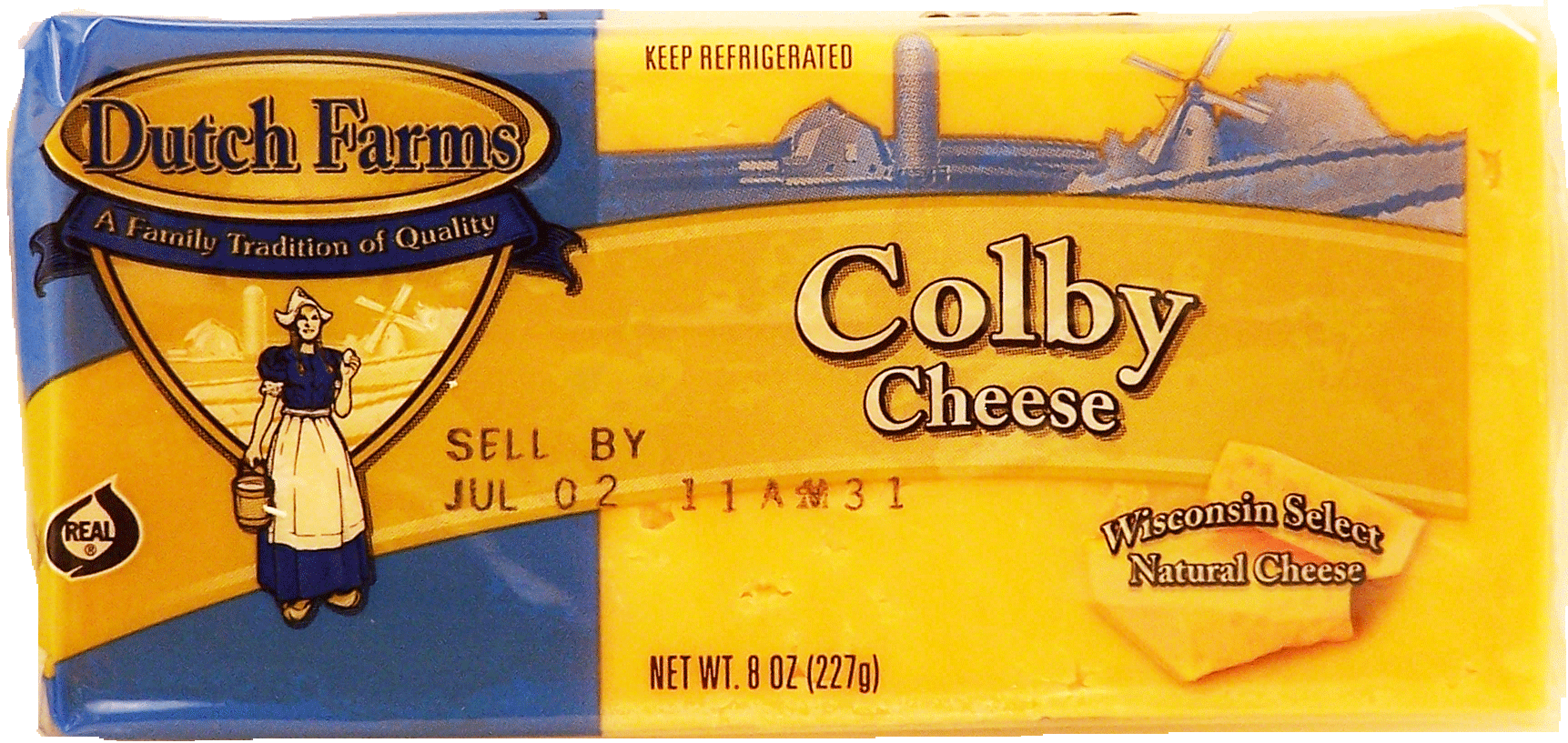 Dutch Farms Wisconsin Select colby cheese Full-Size Picture